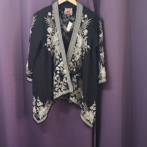 Jonny Was knit drape cardigan